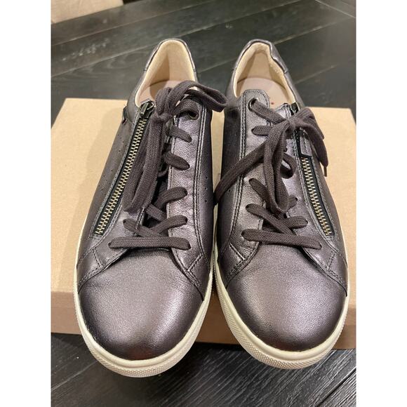 Mephisto Women's Nikita Sneakers Gray Size 8.5 NWOB Full Grain Leather Comfy - Picture 4 of 12